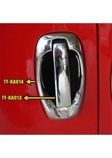 Fiat Fiorino Kapı Kolu Krom ( 2008-2019 ) Paslanmaz Çelik 8 Parça