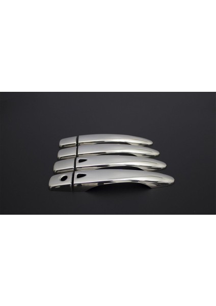 Nissan Qaskai ( 2014-2020 ) Sensörlü Kapı Kolu Krom Paslanmaz Çelik 8 Parça