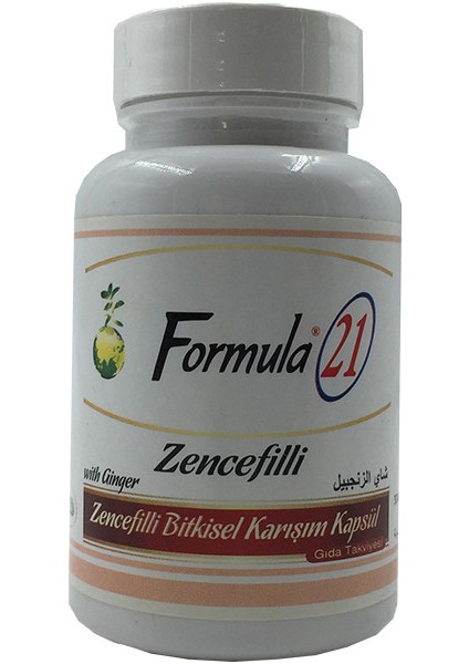 Zencefilli Kapsül 60'lı Bitksel Karışım