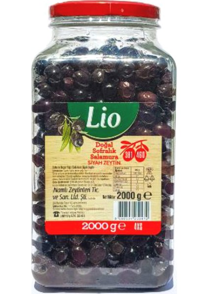 Salamura Siyah Zeytin (381-460) 2 kg