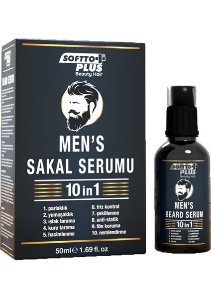 Softto Plus 10IN1 Men's Sakal Serumu