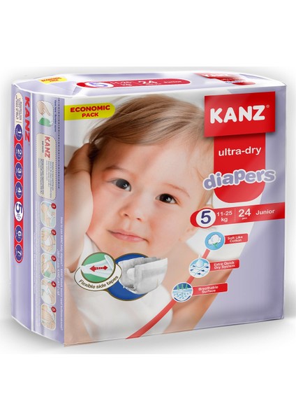 Ekonomik Paket Bebek Bezi - Junior 11 - 25 kg