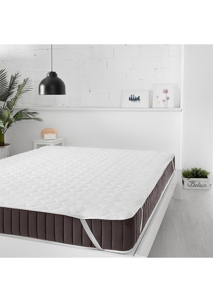 Kapitone Eko Pamuklu Köşe Lastikli Çift Kişilik Yatak Koruyucu Ped 200X200 modelleri