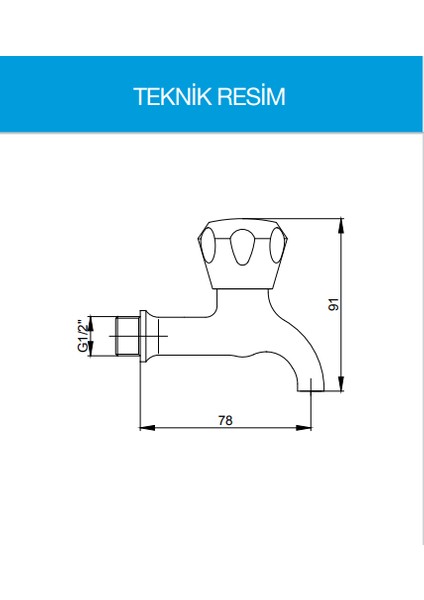 Yak Kısa Musluk Topaç