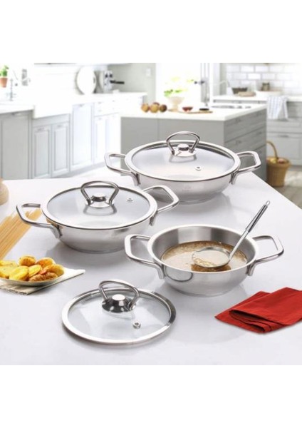 Stil 6 Parça Çelik Sahan Seti fiyatları