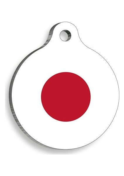 Japonya Yuvarlak Kedi ve Köpek Künyesi Small 2,5 cm