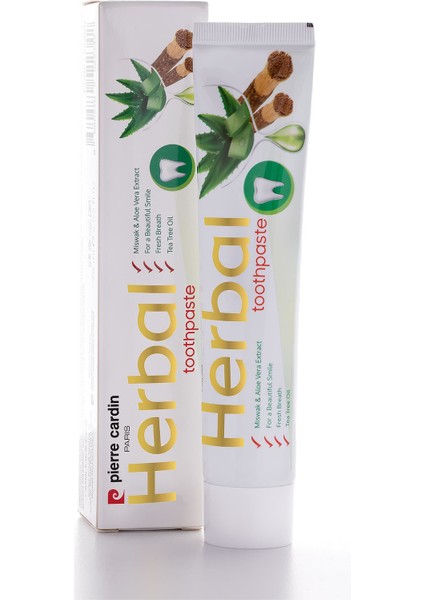 Aloe Vera & Misvak & Çay Ağacı Özlü Bitkisel Diş Macunu - 75 ml