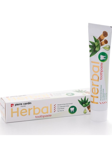 Aloe Vera & Misvak & Çay Ağacı Özlü Bitkisel Diş Macunu - 75 ml