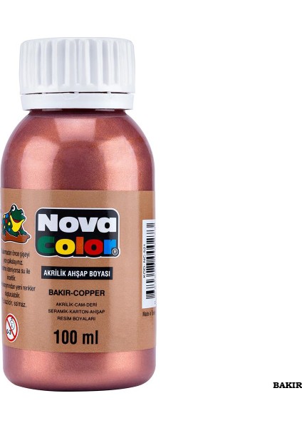 Şişe Akrilik Boya 100 Gram Bakır NC-521
