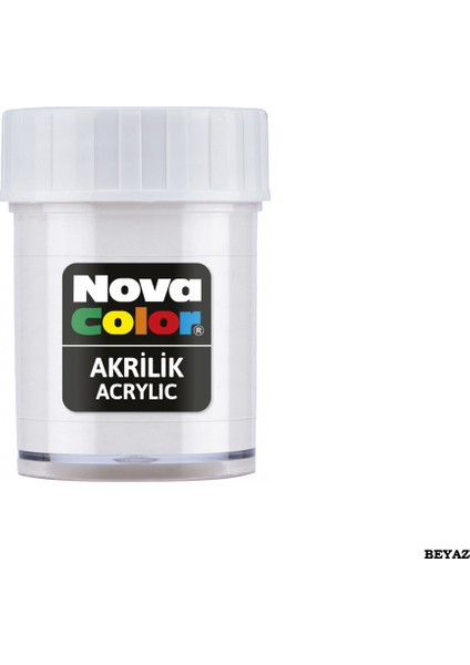 Şişe Akrilik Boya 30 cc Beyaz NC-173