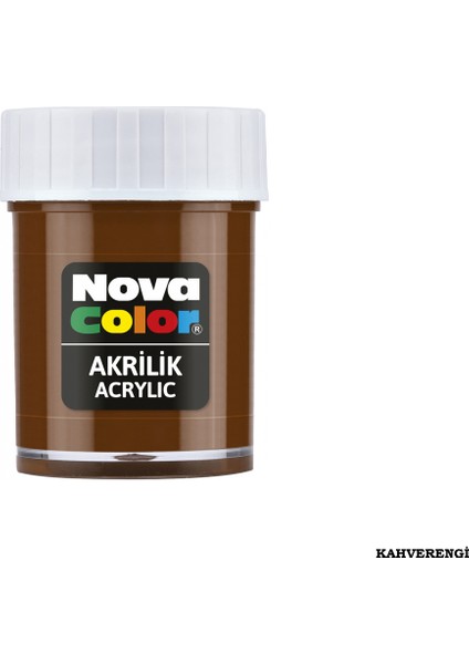 Şişe Akrilik Boya 30 cc Kahve NC-175