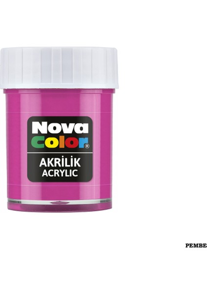Şişe Akrilik Boya 30 cc Pembe NC-178