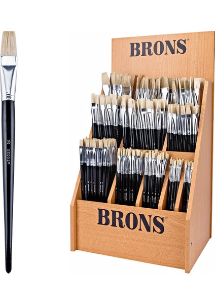 258 Serisi Yağlı Boya Fırçası 20 Numara BR-520 12'li