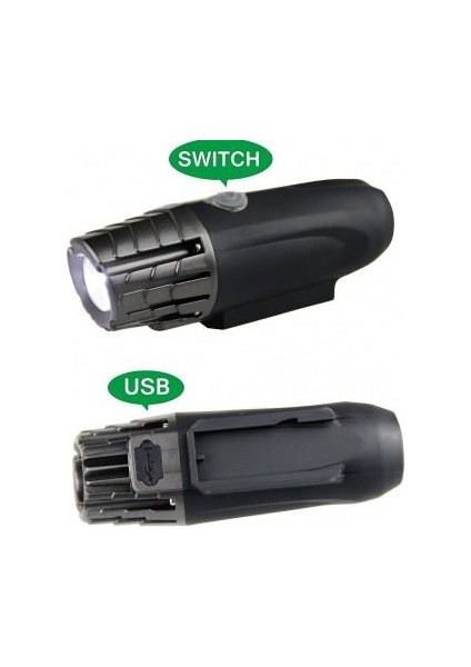 Forte Gt Bisiklet Işığı USB Şarjlı LED Ön Arka Set Xbyc 6117