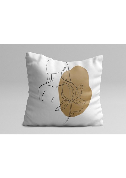 Minimal Çizim Üçlü Yastık Kılıf Seti fırsatları