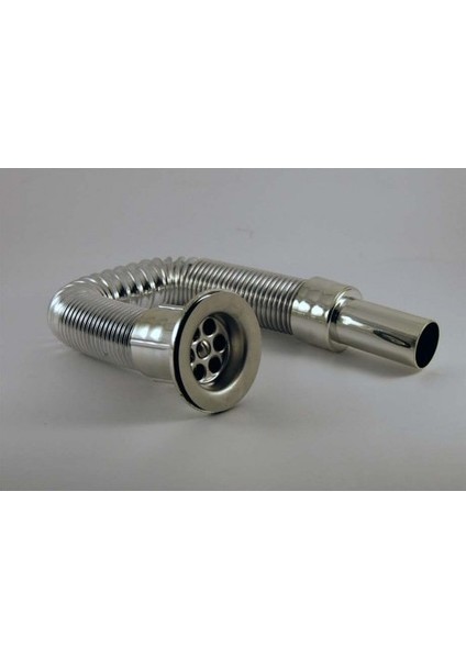 Lavabo Sifonu Metal Görünümlü