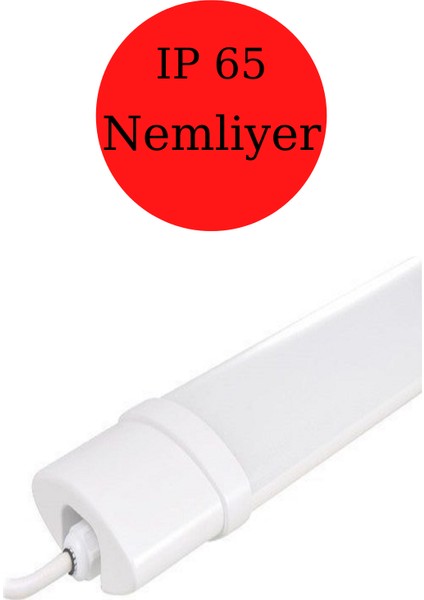 18WATT 60CM Nemliyer Etanj LED Bant Armatür (Beyaz Işık)