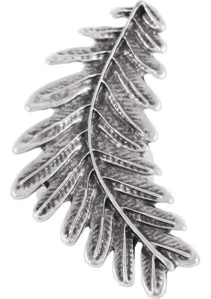 Kadın Antik Gümüş Kaplama Ayarlanabilir Yaprak Stilizesi Yüzük indirimleri