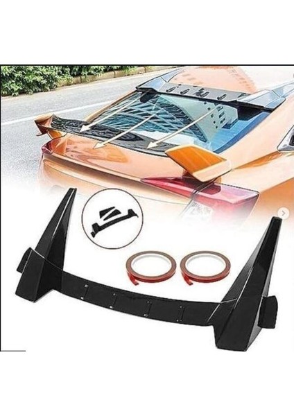 Honda Civic Fc5 Typer Cam Üstü Spoiler Piano Black 2016-2021