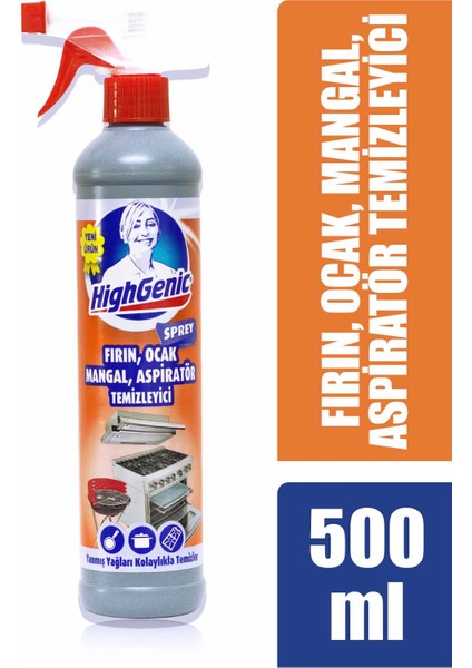 Fırın, Ocak, Mangal, Aspiratör Temizleyici ( SPREY ) 500 ml