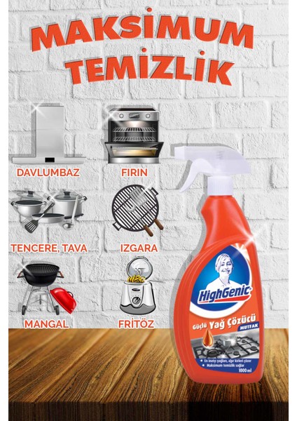 Güçlü Yağ Çözücü 1000 ml