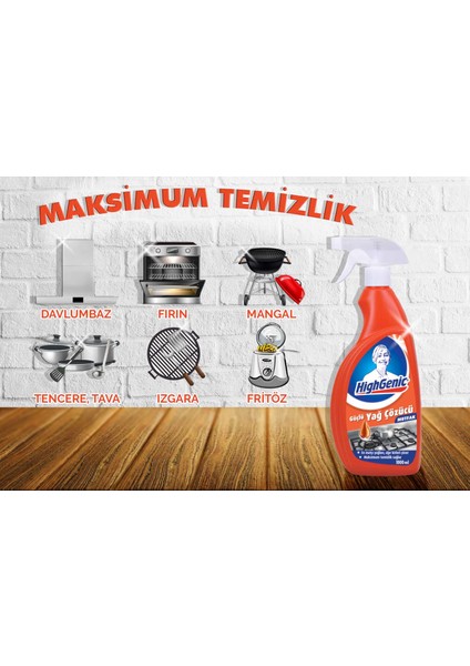 Güçlü Yağ Çözücü 1000 ml