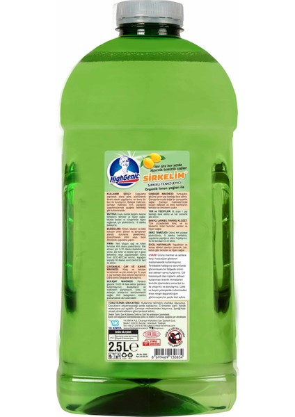SIRKELIM TEMIZLEYICI ORG.LIMONLU SPREY 1000 ML