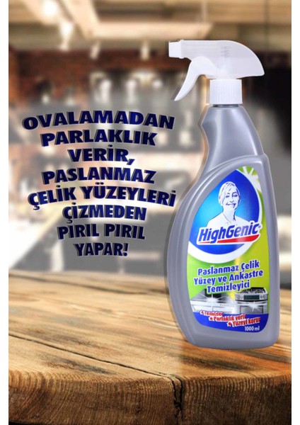 Paslanmaz Çelik Yüzey ve Ankastre Temizleyici 1000 ml fırsatları