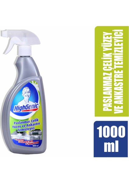 Paslanmaz Çelik Yüzey ve Ankastre Temizleyici 1000 ml indirimleri