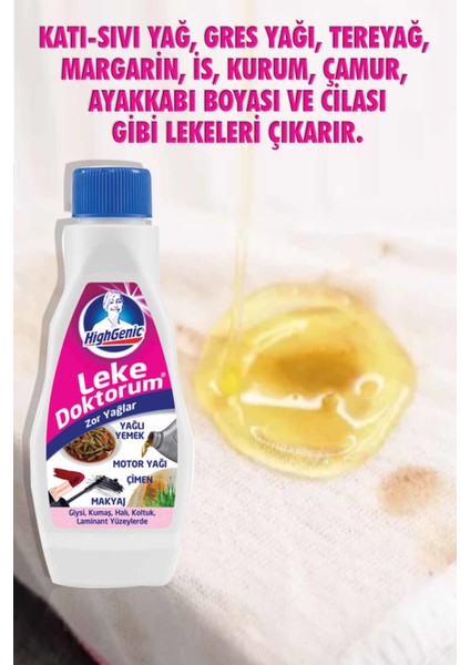 Leke Doktorum Yağ Gres Yağı ZOR YAĞLAR Leke Çıkarıcı 200 ml