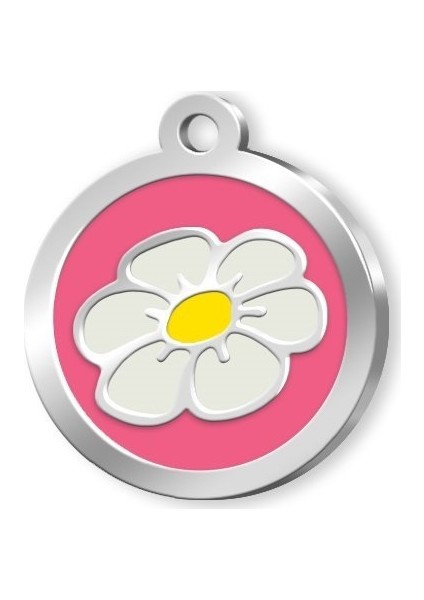 Mineli Seri Papatya Desenli Künye Pembe