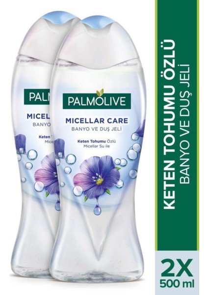 Micellar Care Keten Tohumu Özlü Micellar Su ile Banyo ve Duş Jeli 2 x 500 ml