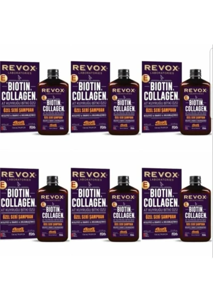 Biotin Collagen At Kuyruğu Bitki Özlü Şampuan 400ML x 6 Adet