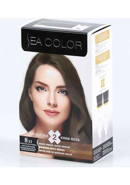 Krem Boya Yoğun Açık Küllü Kumral 8/11