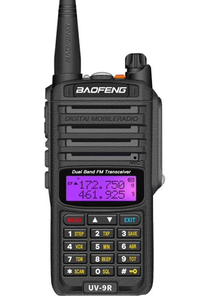 Uv-9r Çift Bant IP67 Su Geçirmez Toz Geçirmez Taşınabilir El Telsizi
