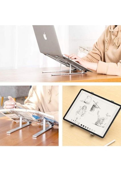 Stand MacBook Notebook Katlanabilir Metal Standı