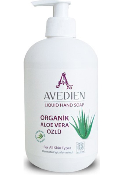 Avedien Organik Aloe Vera Özlü Sıvı El Sabunu 500ML