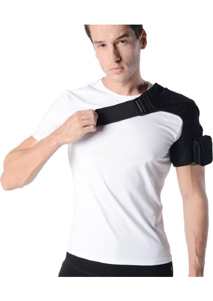 Akıllı Isıtmalı Omuz Korumlıı Titreşimli Masaj Aleti - Siyah (Yurt Dışından)