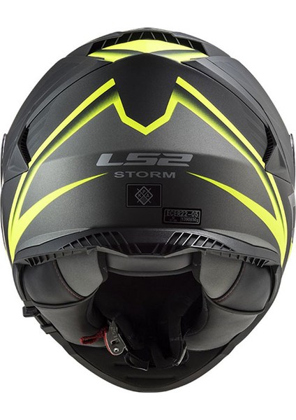 Storm Nerve Mat Siyah-Neon Sari Kask XXL fiyatları