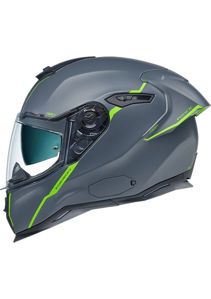 SX.100R Shortcut Mat Gri-Neon Kask