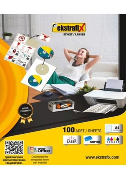 DL-005 Dekoratif Etiket 80 x 120 mm