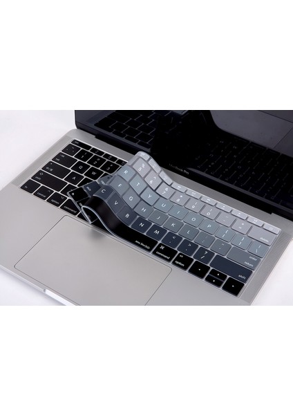 Laptop Macbook Pro Klavye Kılıf US(ABD) İngilizce Baskılı A1534 A1708 ile Uyumlu Ombre