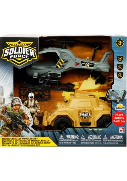 Sesli ve Işıklı Soldier Force 2 Askeri Araçlı Oyun Seti fiyatları