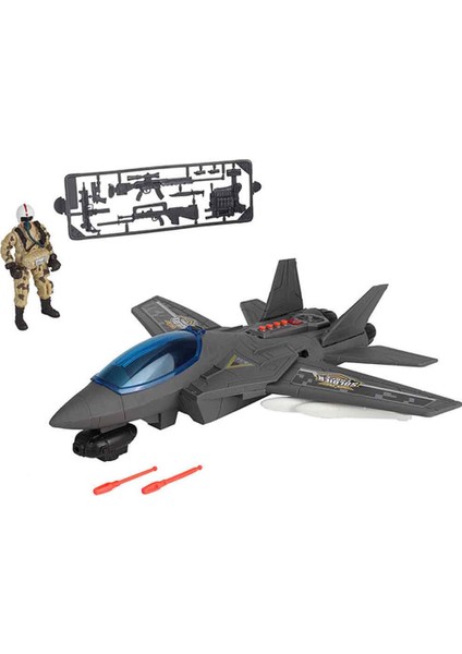 Sesli ve Işıklı Soldier Force Air Hawk Attack Oyun Seti