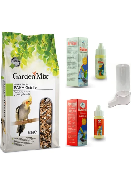 Garden Mix   Platin Sultan Cennet Papapağanı Yem ve Vitamin Seti