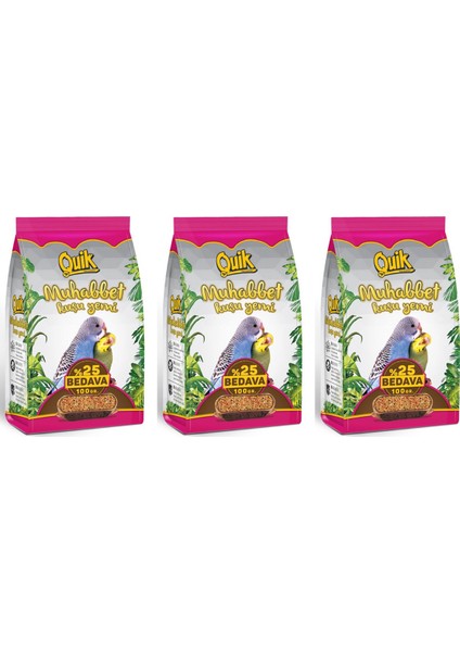 Muhabbet Kuşu Yemi 500 gr x 3 Adet