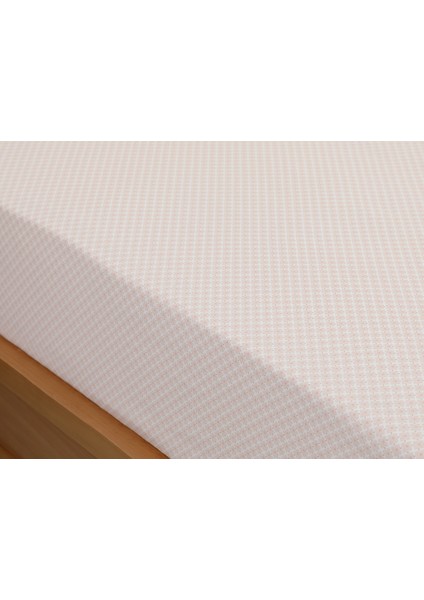 Petit Fleurs Pamuklu Tek Kişilik Lastikli Çarşaf 100 x 200 cm Pudra fiyatları