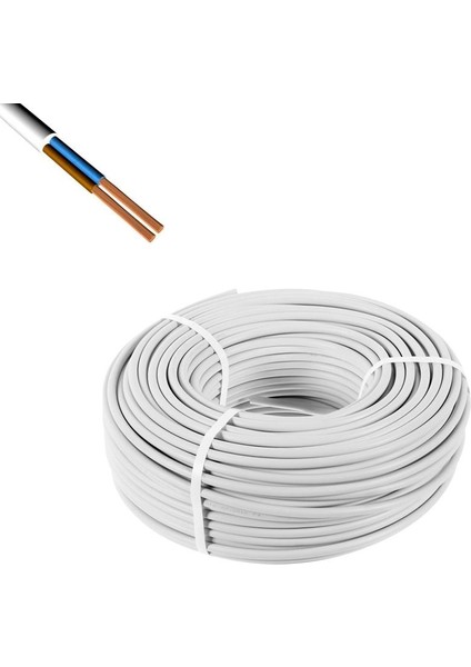 Elektrik Kablosu 10 Metre 2x1.5 300/500V Elektrik Kablosu Haktel