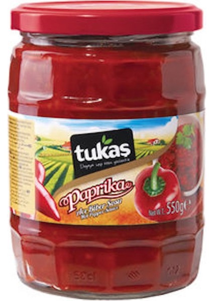 Acı Biber Paprika Sosu Cam 550 gr