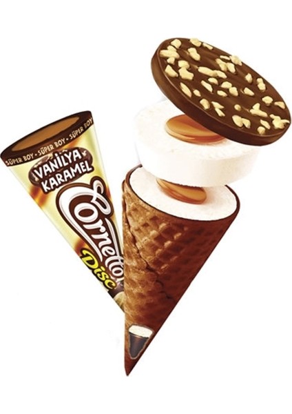 Cornetto Disc Vanilya Karamel 145 ml